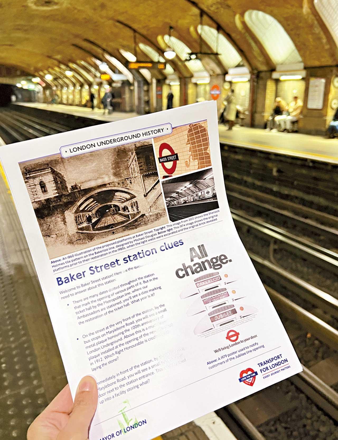 倫敦地鐵160歲生日 貼地玩尋寶遊戲