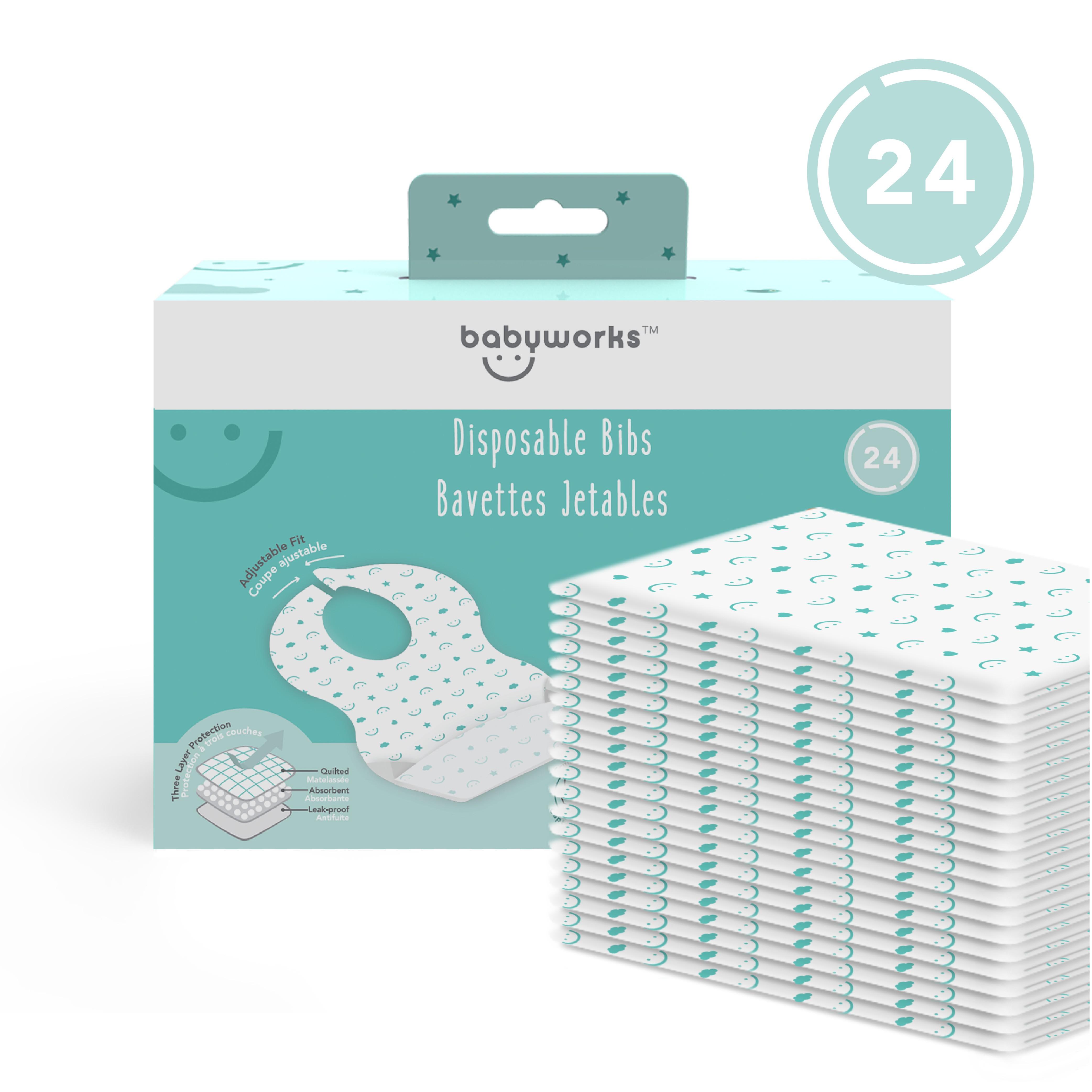 Baby Works 即棄口水肩 (24塊)│攤位:A01 原價:$69場內優惠價:買一送一