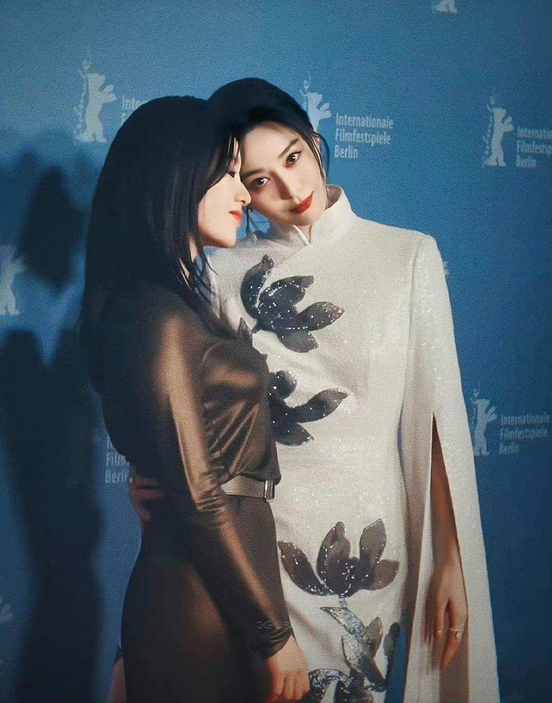 范冰冰與拍檔李周映出席《綠夜》全球首映禮。