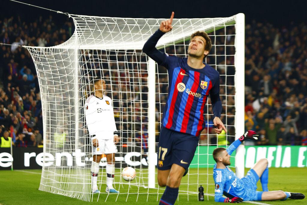 歐霸盃︱拉舒福特繼續爆發 曼聯2:2賽和巴塞 (美聯社)