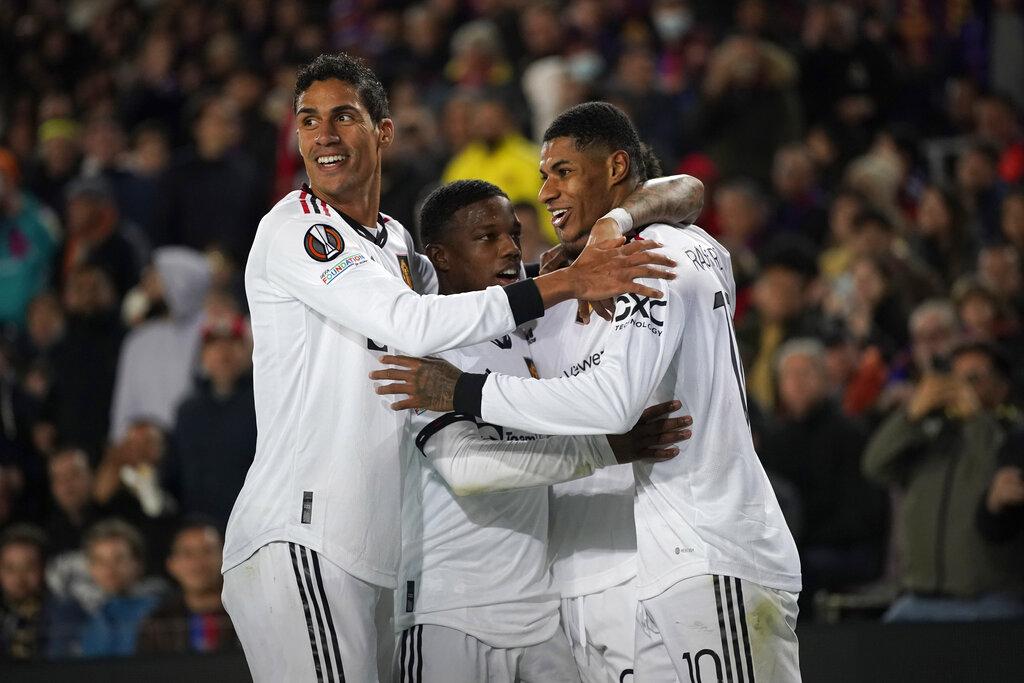 歐霸盃︱拉舒福特繼續爆發 曼聯2:2賽和巴塞 (美聯社)