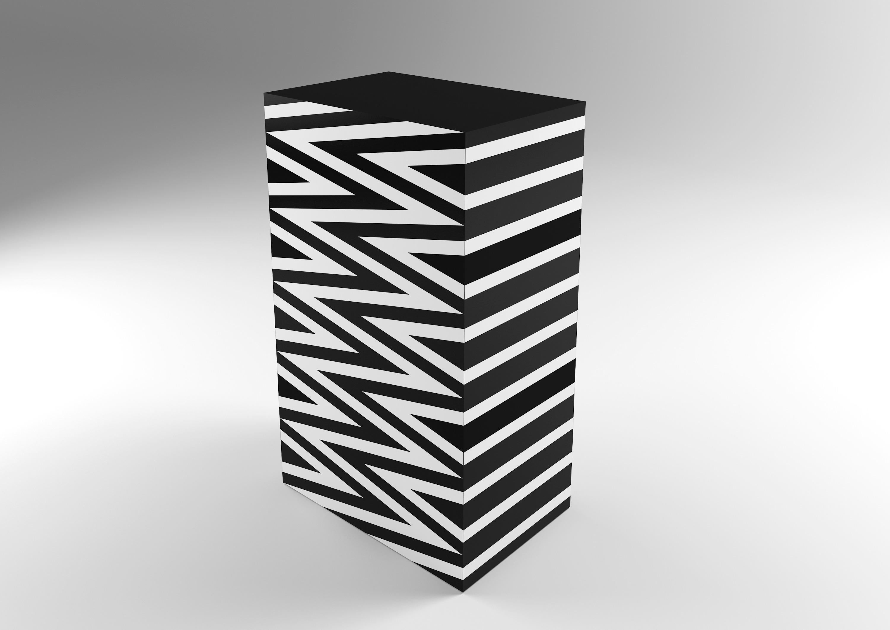 ANTEPRIMA IFC分店展出Marcello Morandini的黑白藝術雕塑及傢俱。