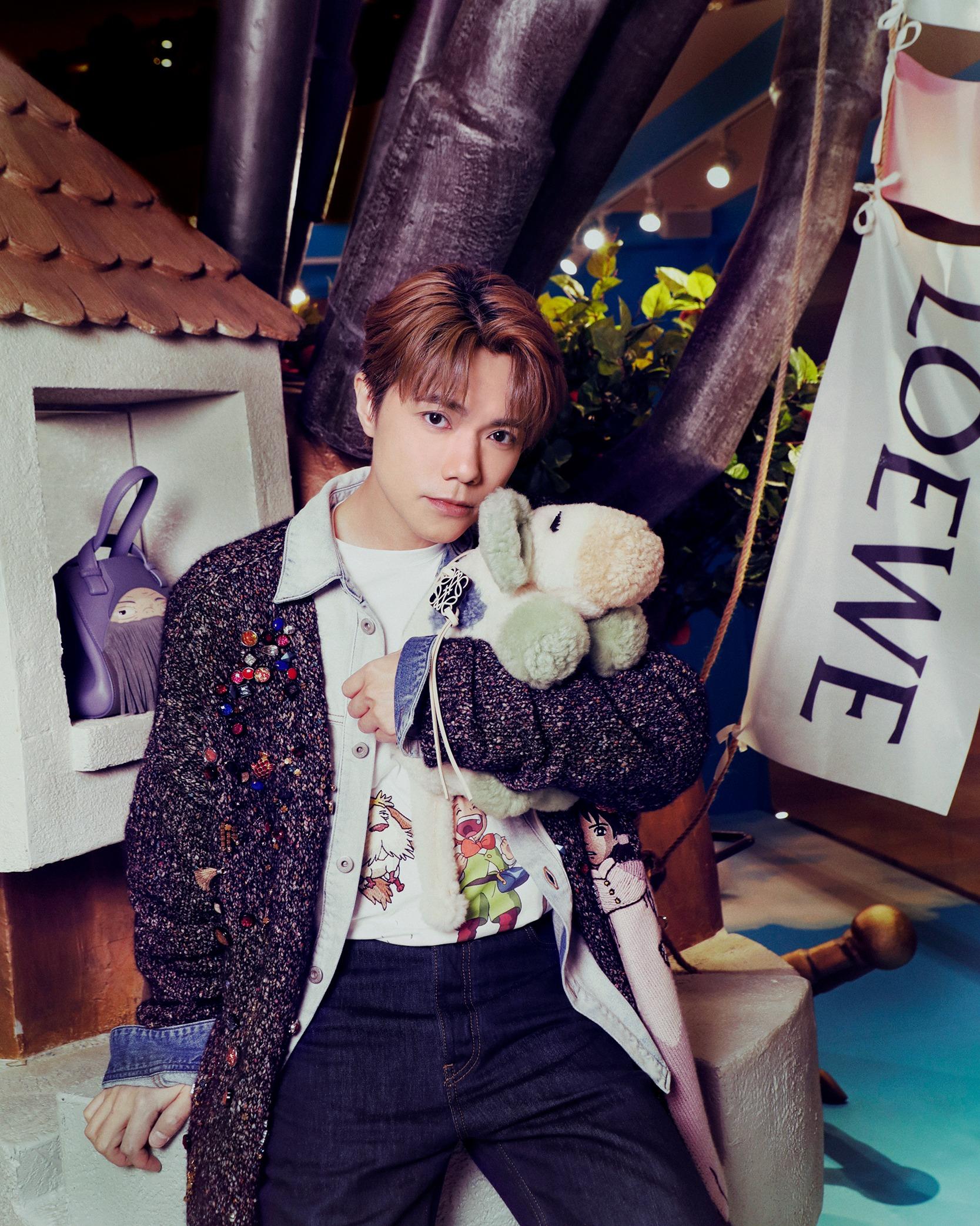 張敬軒出席LOEWE x《哈爾移動城堡》期間限定店開幕。