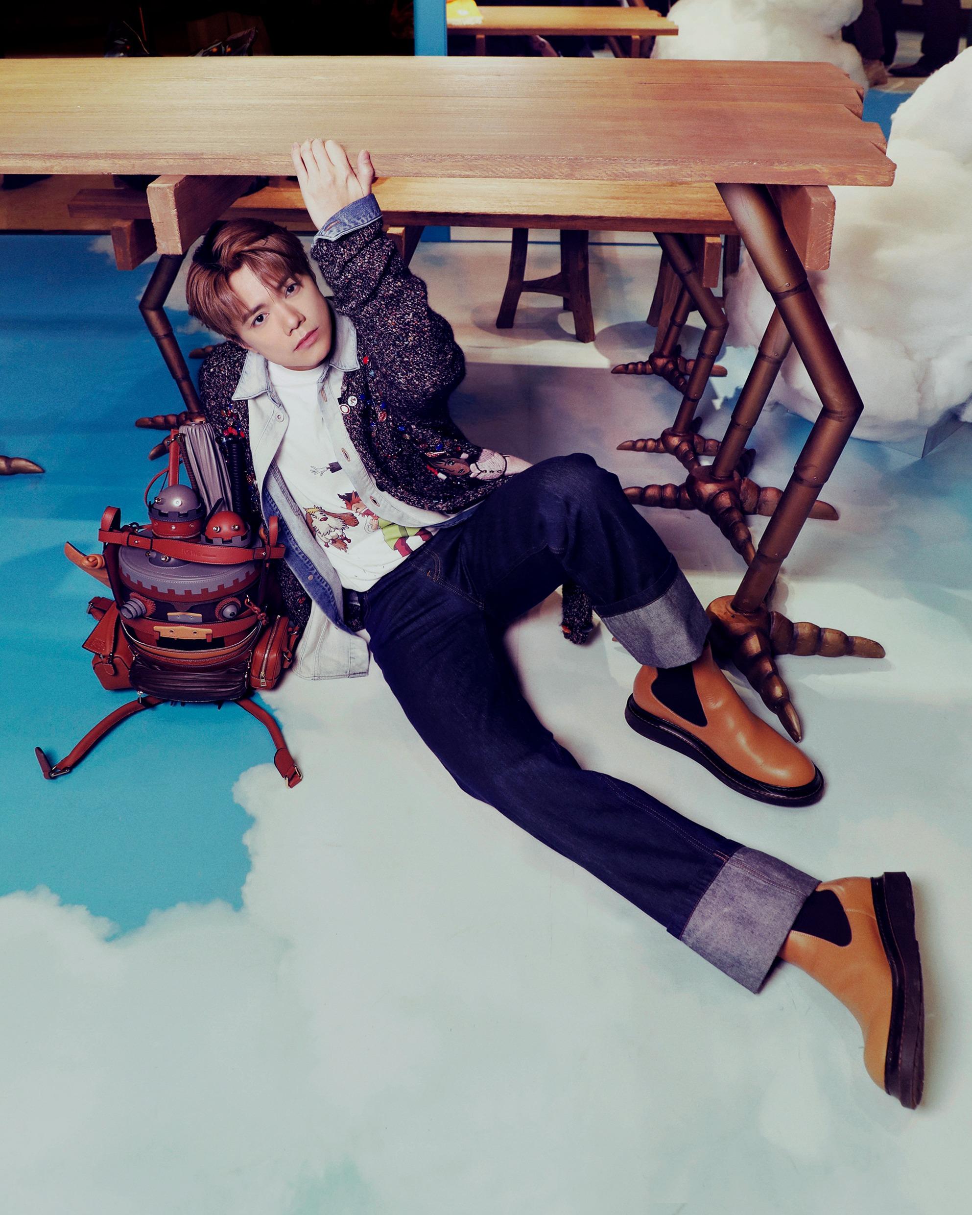 張敬軒出席LOEWE x《哈爾移動城堡》期間限定店開幕。