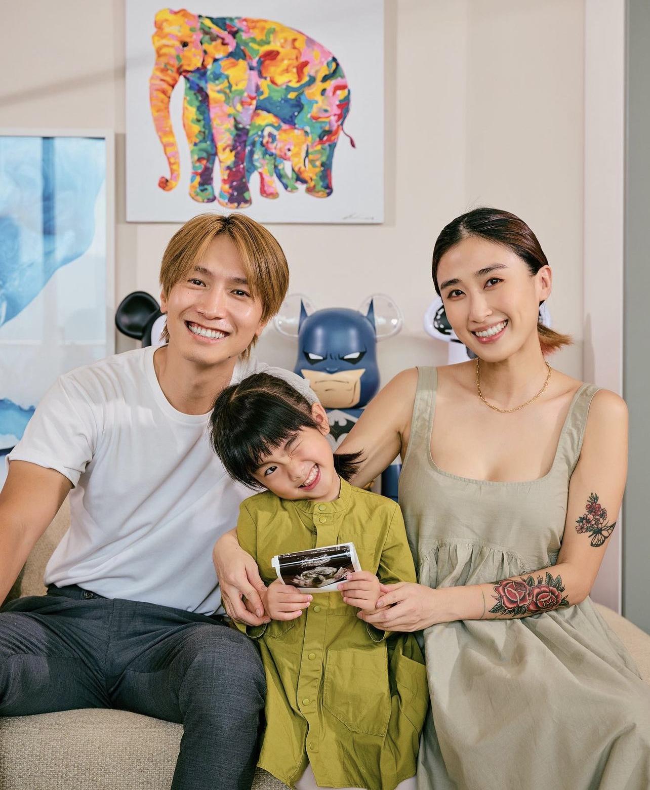 Jason已為幼女想好名字,叫Audrey。(IG圖片)