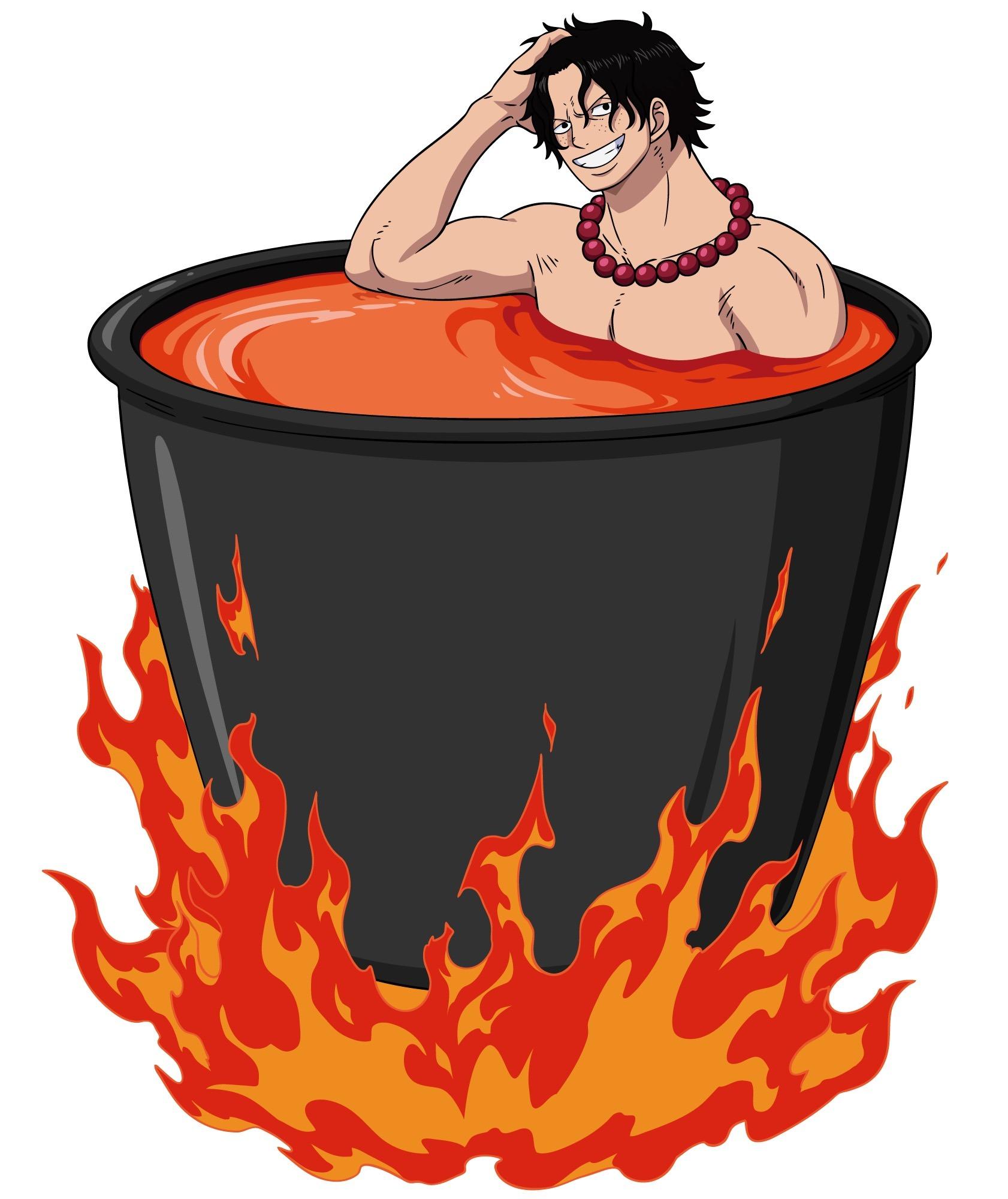 Lush x ONE PIECE海賊王限定系列|燒燒果實汽泡彈 Flame-Flame Fruit Bath Bomb $120