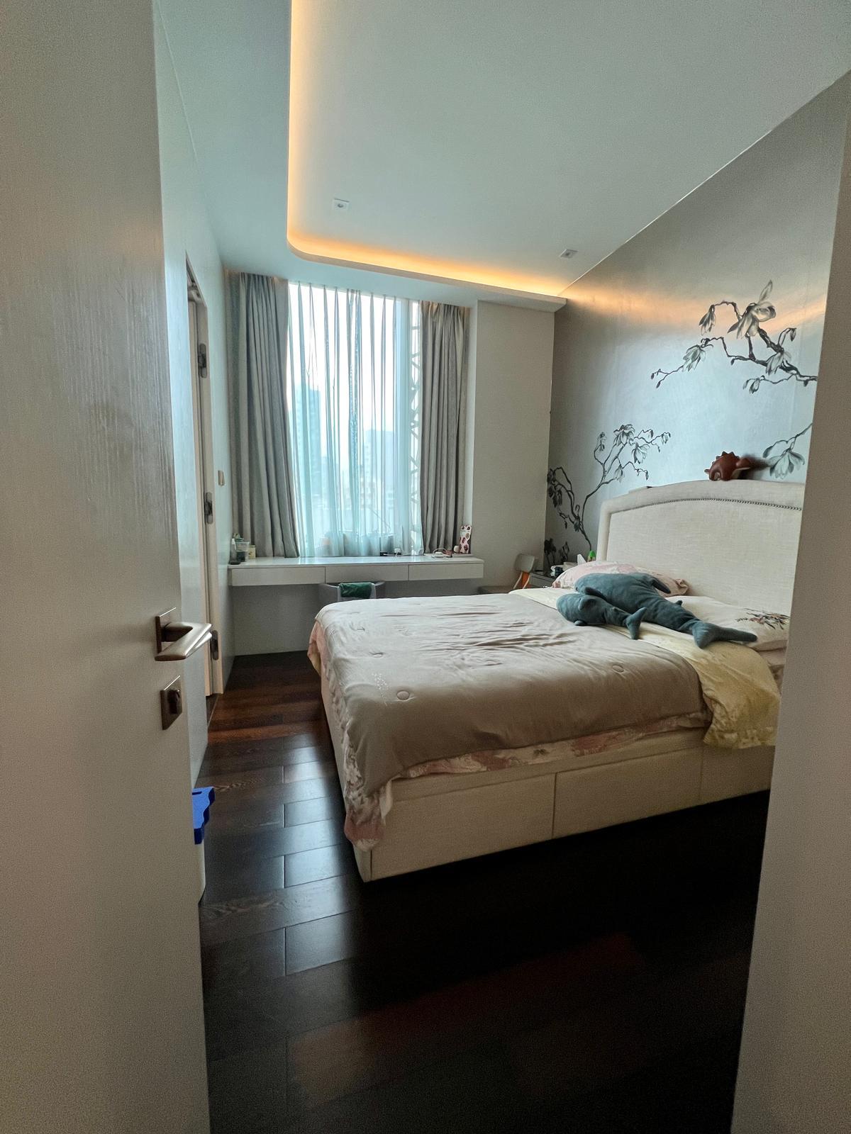 其中一個套房設計走簡約路線。