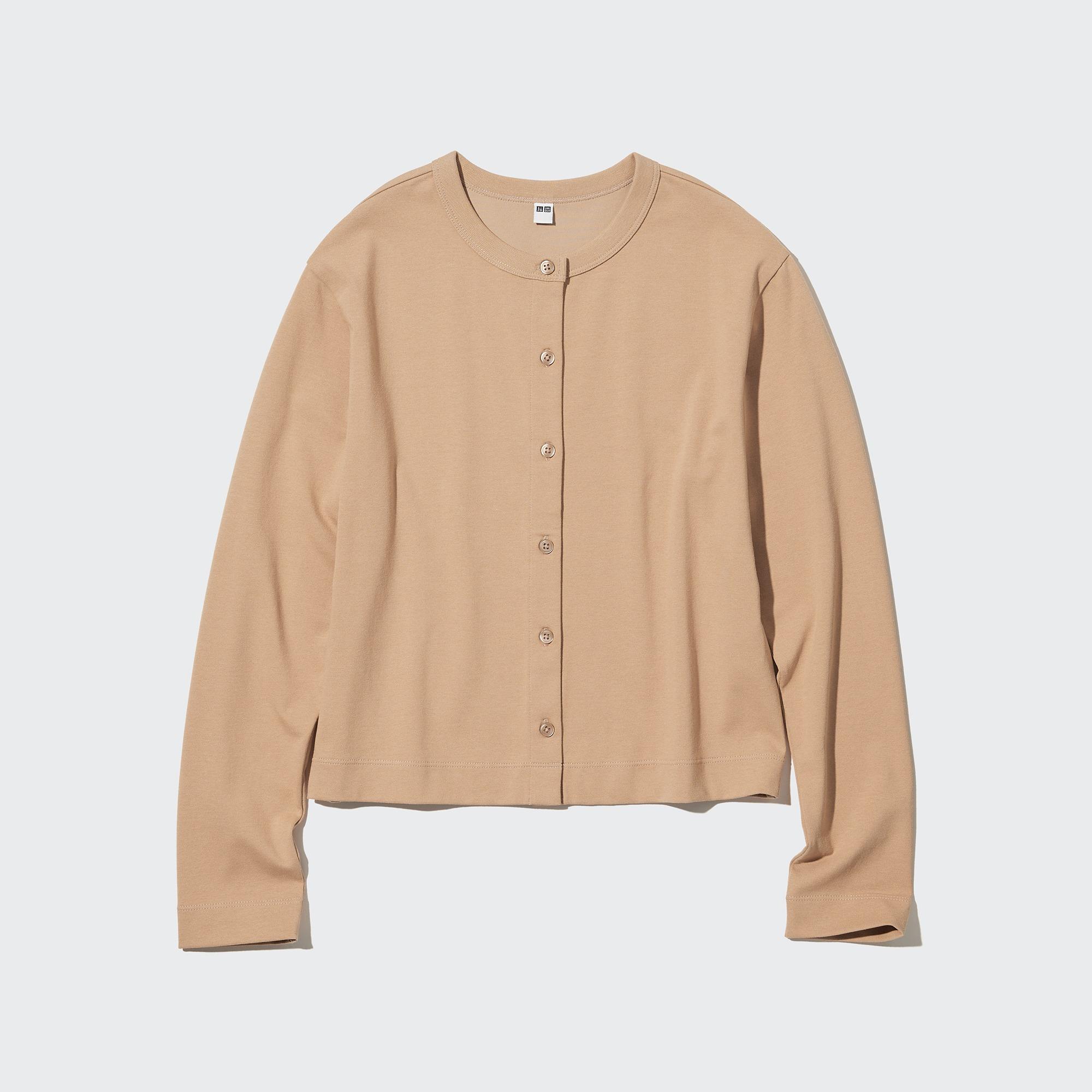 抗UV圓領針織開胸外套 $199