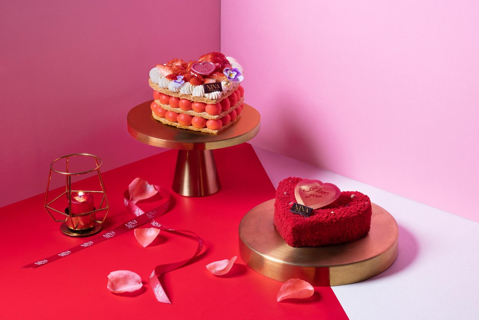 Nina Patisserie二月限定的兩款心形蛋糕