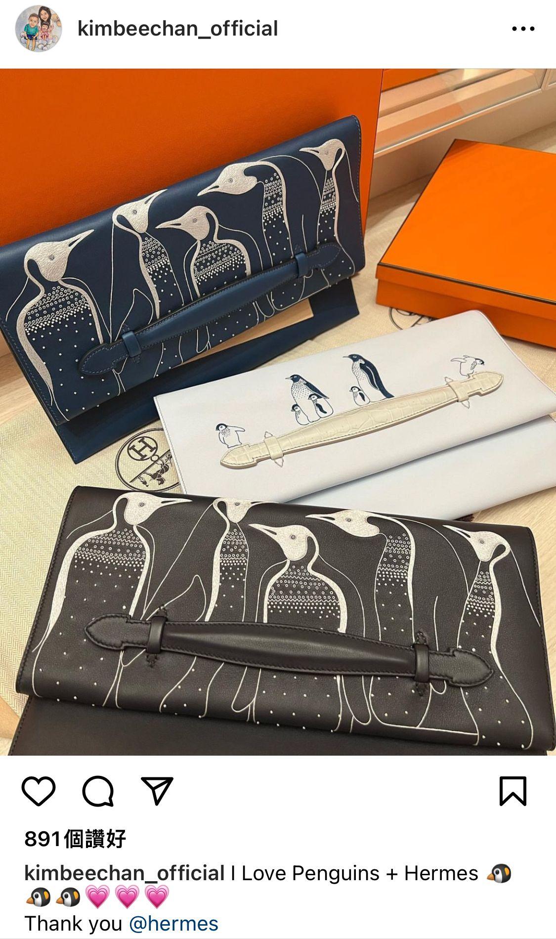甘比亦是愛馬仕粉絲。(陳凱韻IG)