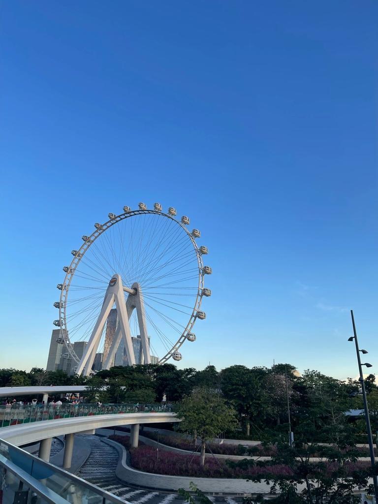 灣區之光摩天輪位於位於深圳前海灣。(圖片來源: 小紅書)