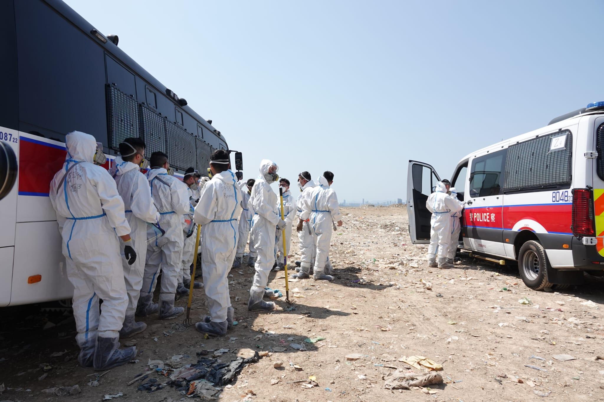 蔡天鳳碎屍案|警今早打鼓嶺堆填區續搜索殘肢 仍未找到死者主要軀幹