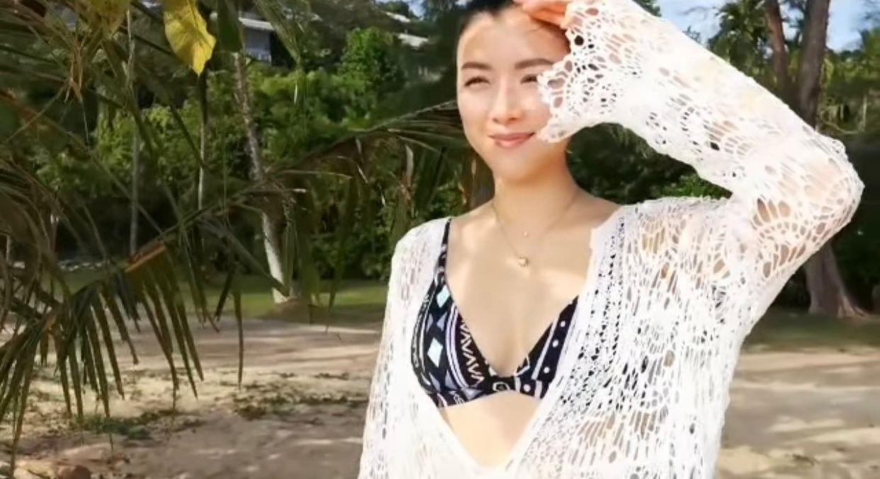 41歲陳茵媺分享由老公操刀的一鏡過影片。