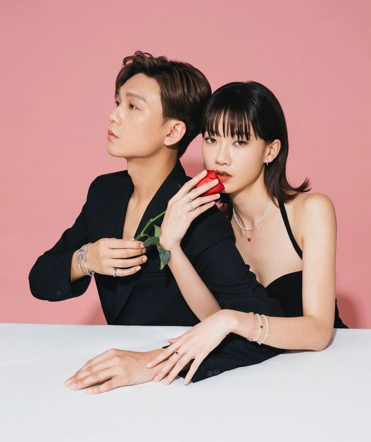 廖子妤與男友是在2015年接拍電影《風景》時認識。