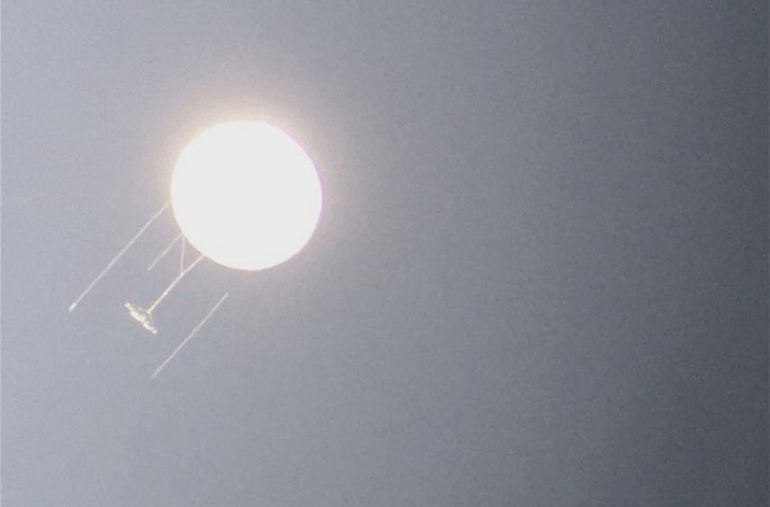 日本鹿兒島在2019年發現的不明氣球。(網上圖片)