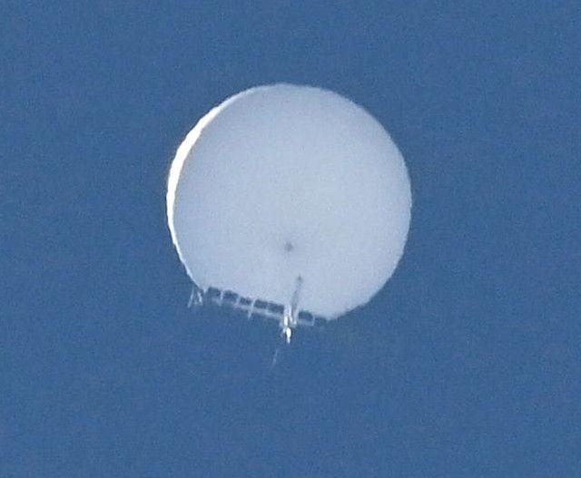 日本2020年6月在仙台上空發現的氣球。(網上圖片)
