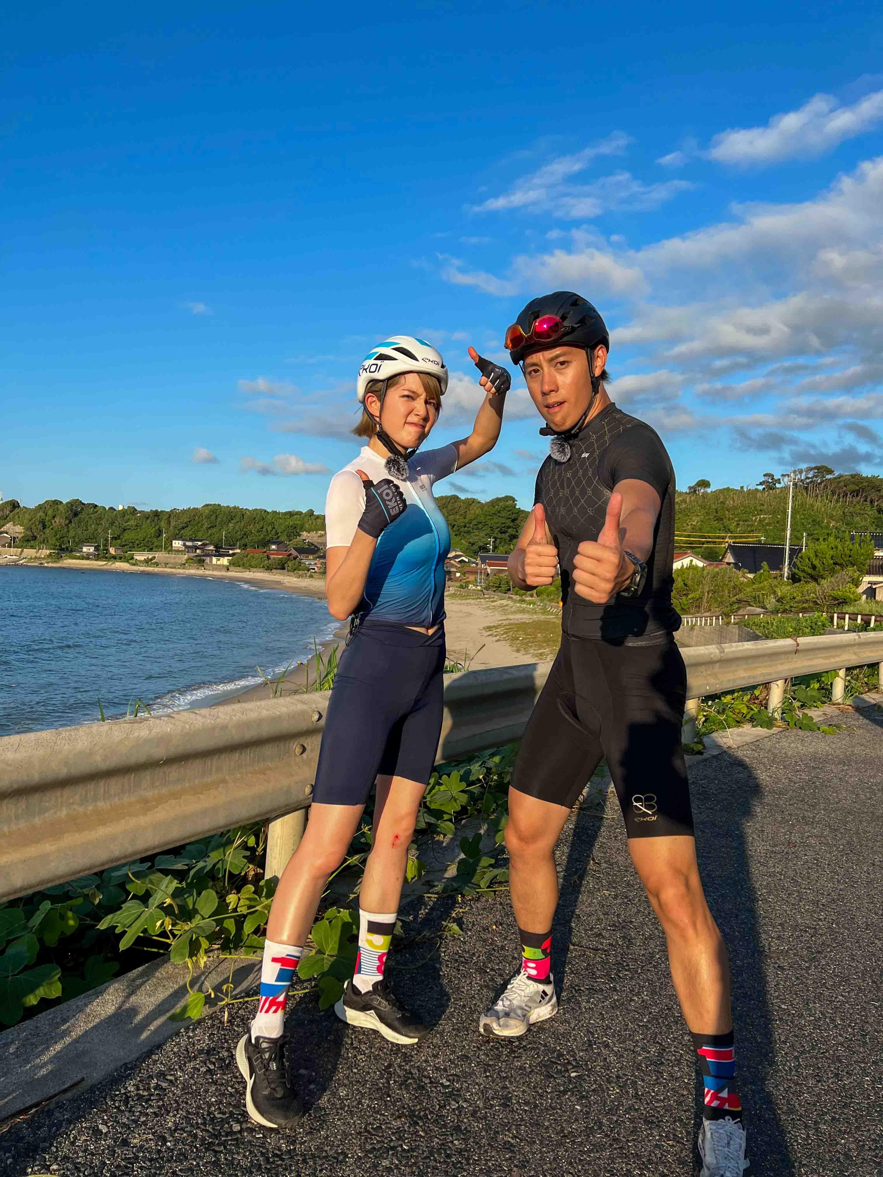 《單車踩爆日本》蘇皓兒Chloe So及陳安立Brian落斜畫面份外珍貴