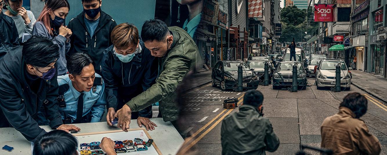 吳家偉導演在拍攝現場指揮大局