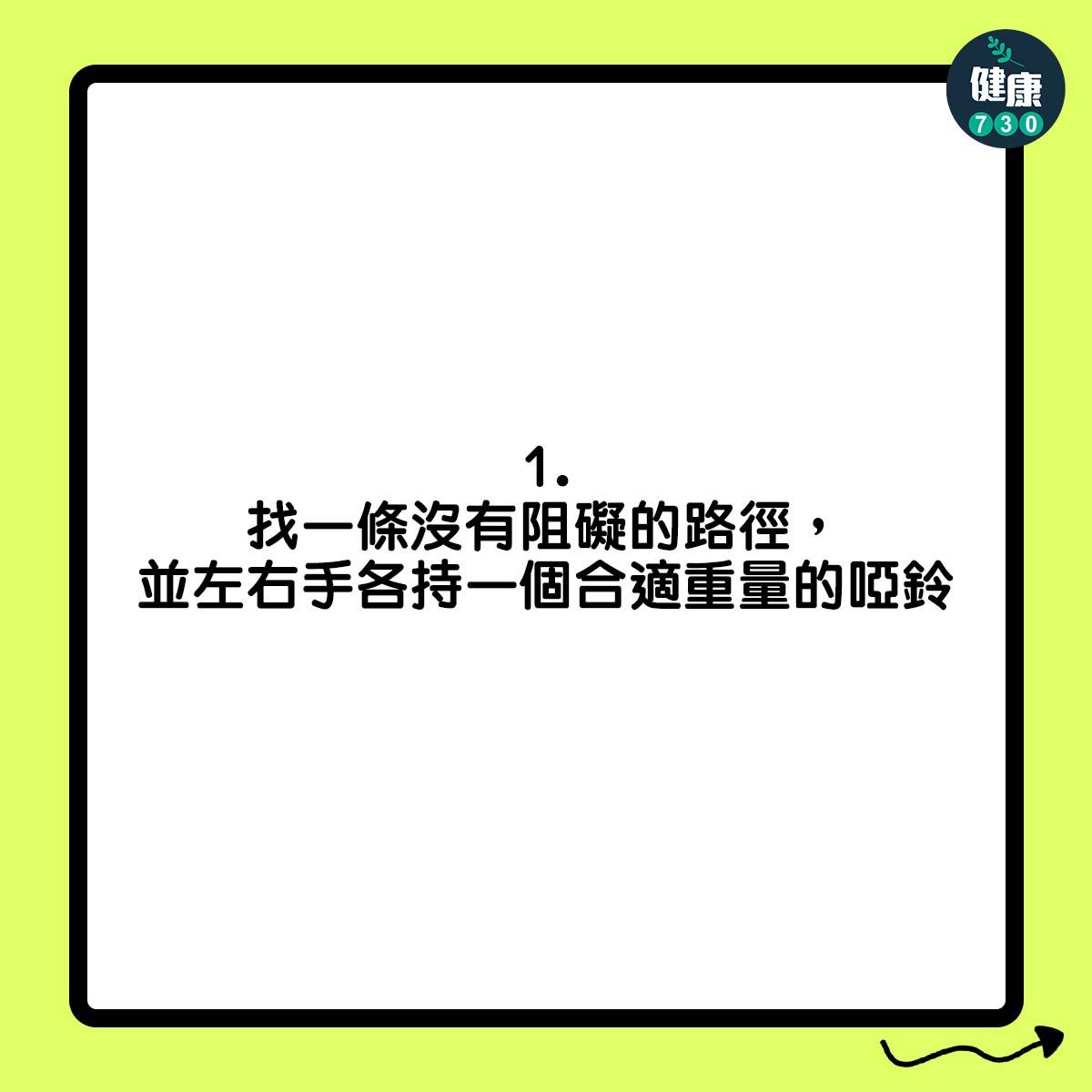 大腿訓練|弓箭步下蹲(am730製圖)