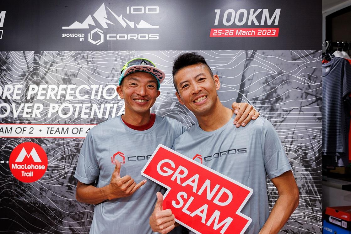 鷹鷹曾進傑(左)與羅楚健笑言山賽多得未及準備。(大會提供)