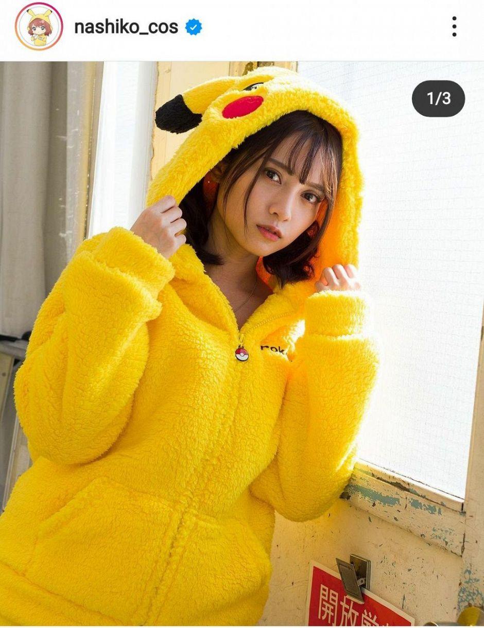 桃月梨子跟男友同樣鍾情PIKACHU。