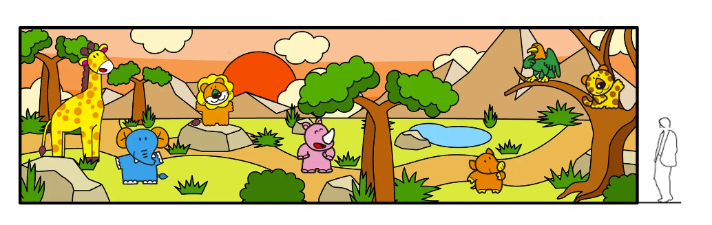 光雕投影螢幕足有15m×3.6m,相當震撼。