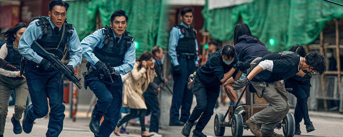 陳家樂及張文傑親身上陣,在戲中拳拳到肉埋身搏鬥。(劇照)