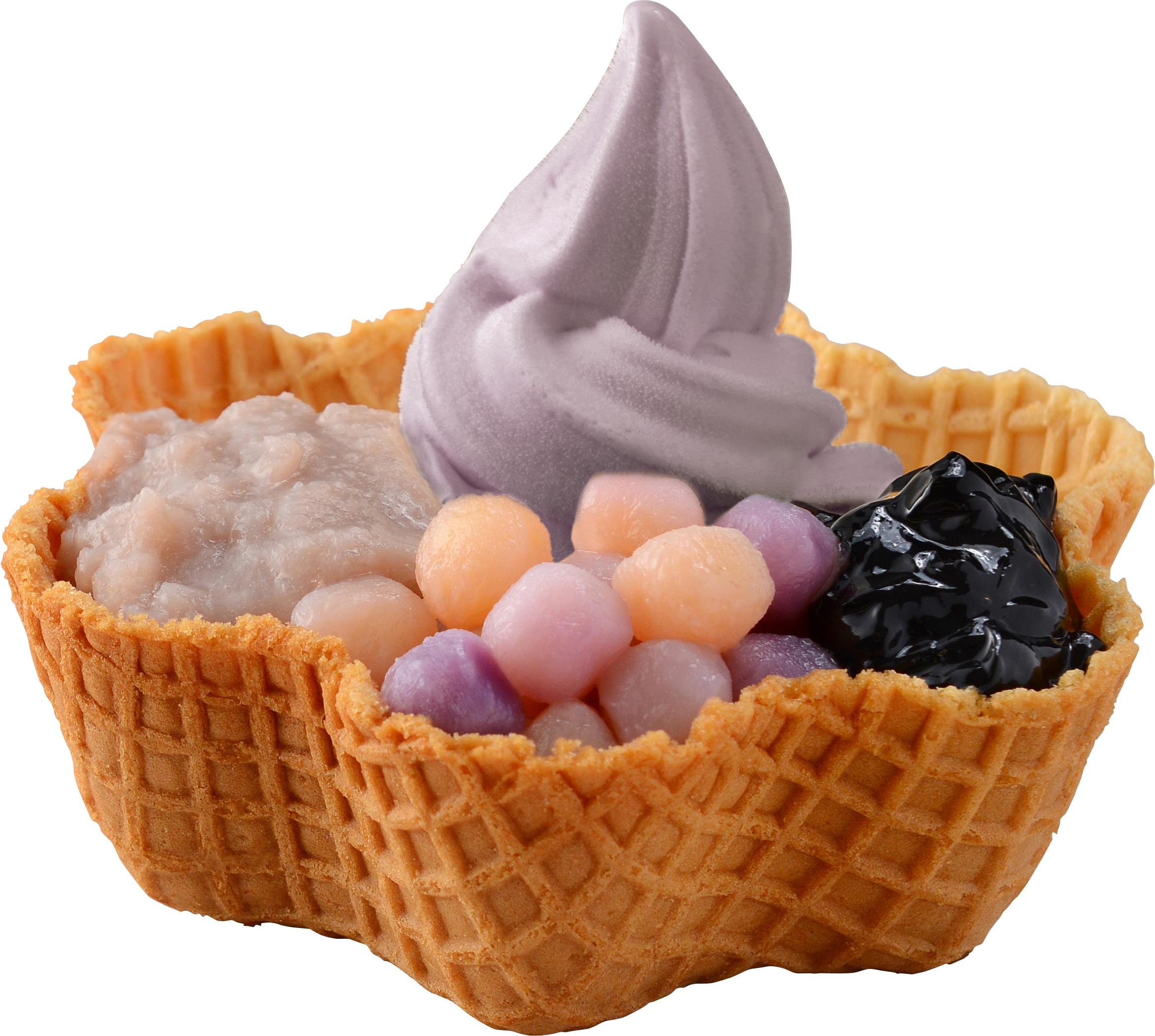 香芋新地窩夫杯伴芋泥、芋圓地瓜圓及仙草 HKD $23