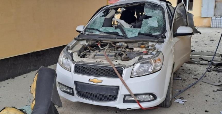 涉事發生爆炸的天然氣汽車。(Twitter)