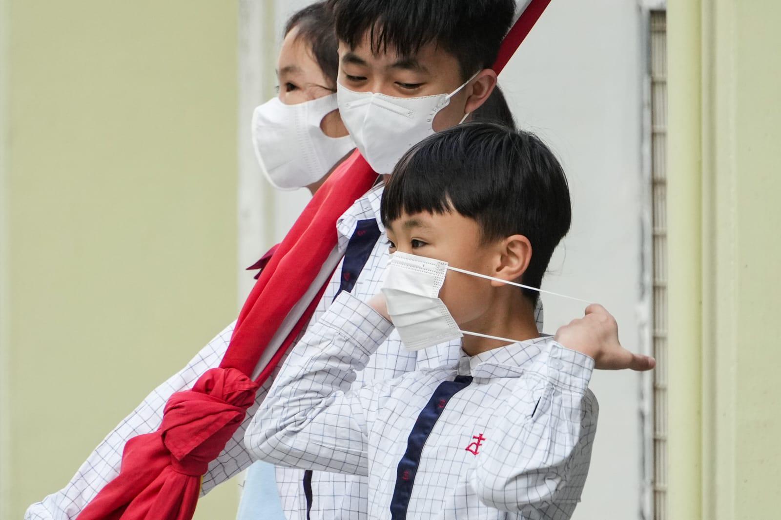 黃大仙竹園南村浸信會天虹小學情況。(李睿哲攝)