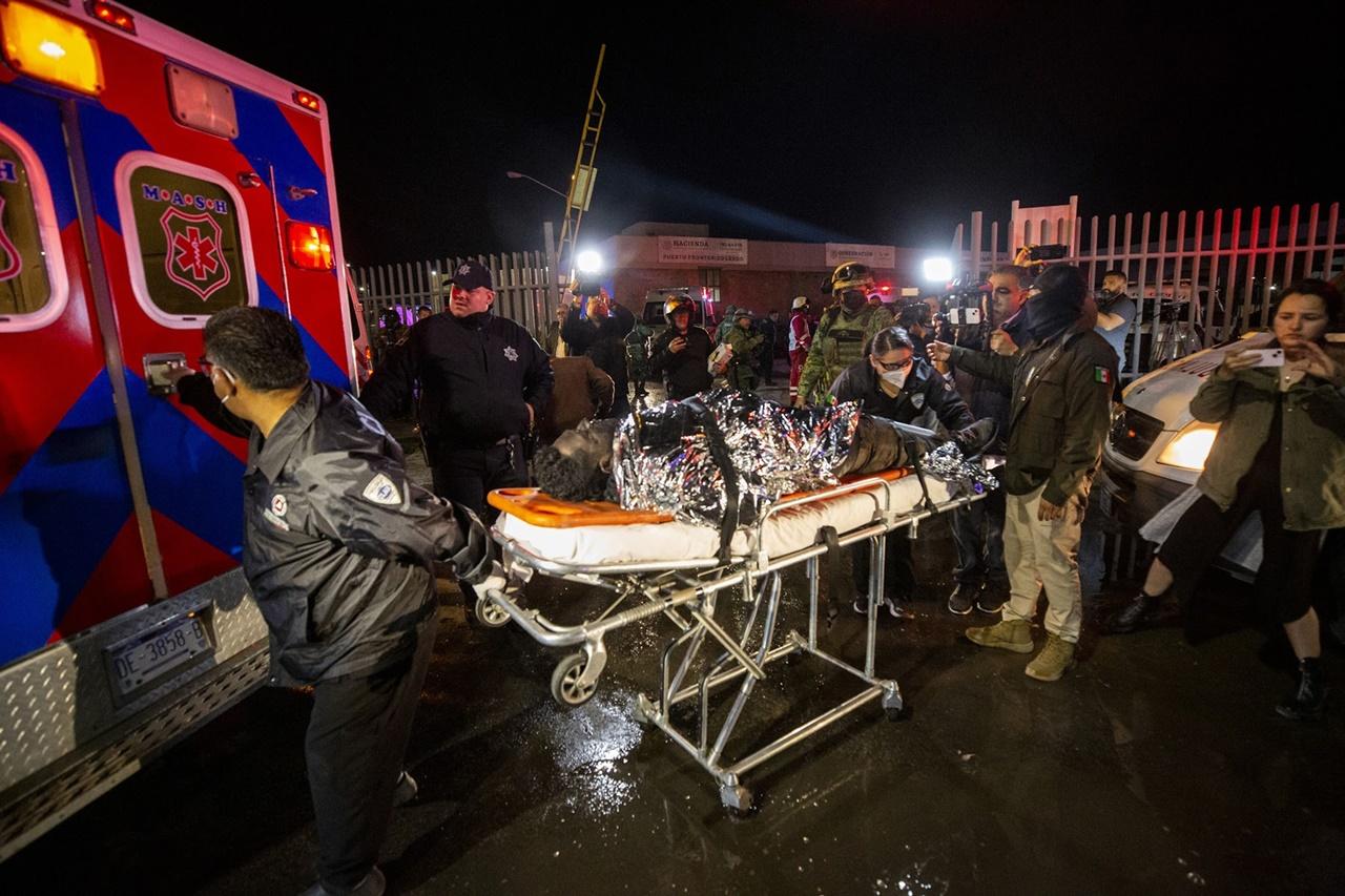 羈留中心表示,火警中有29 人受傷送院。(AP)