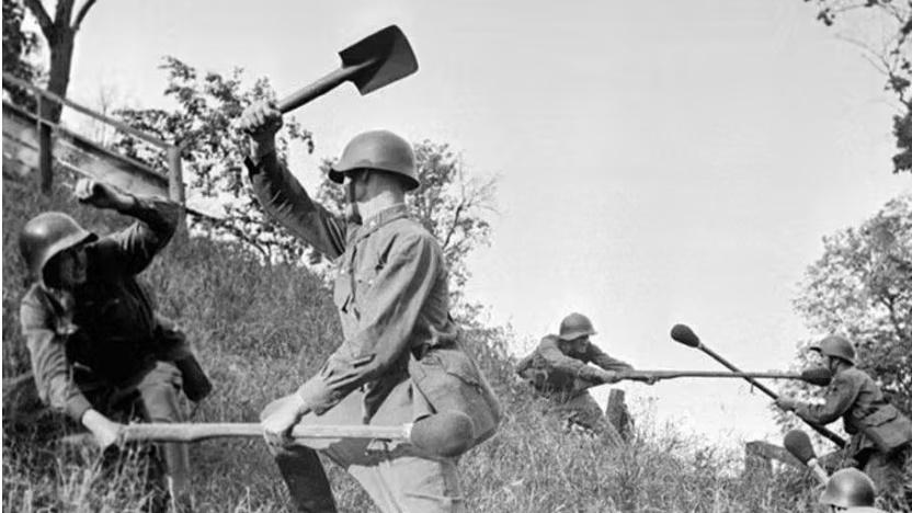 報告指「MPL-50挖溝工具的殺傷力在俄羅斯被神話化」。(網上圖片)