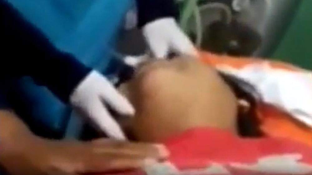 網上流傳有送院學生時胡言亂語,令撞邪說法鬧得沸揚。(Twitter)