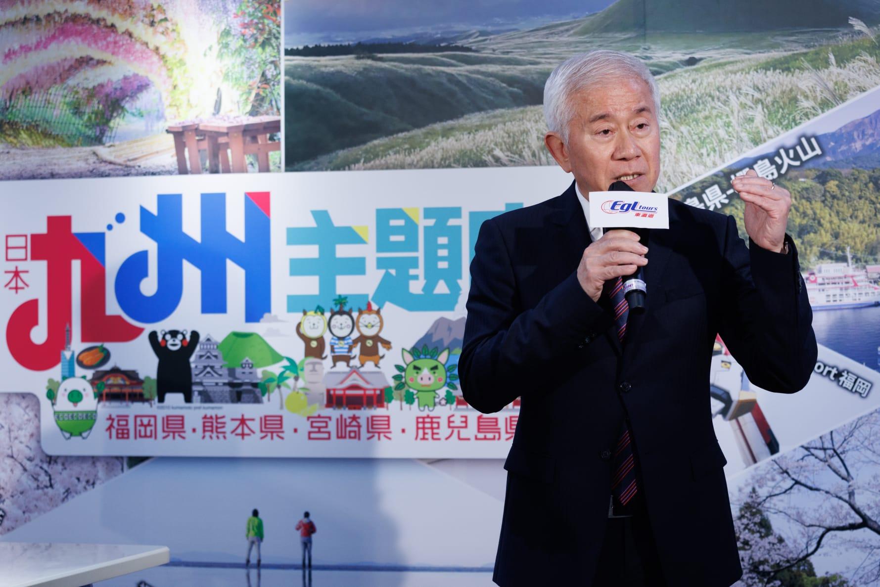 東瀛遊執行董事禤國全指,隨著2024年航空運力全面恢復,團費屆時將有下調空間。(蘇文傑攝)