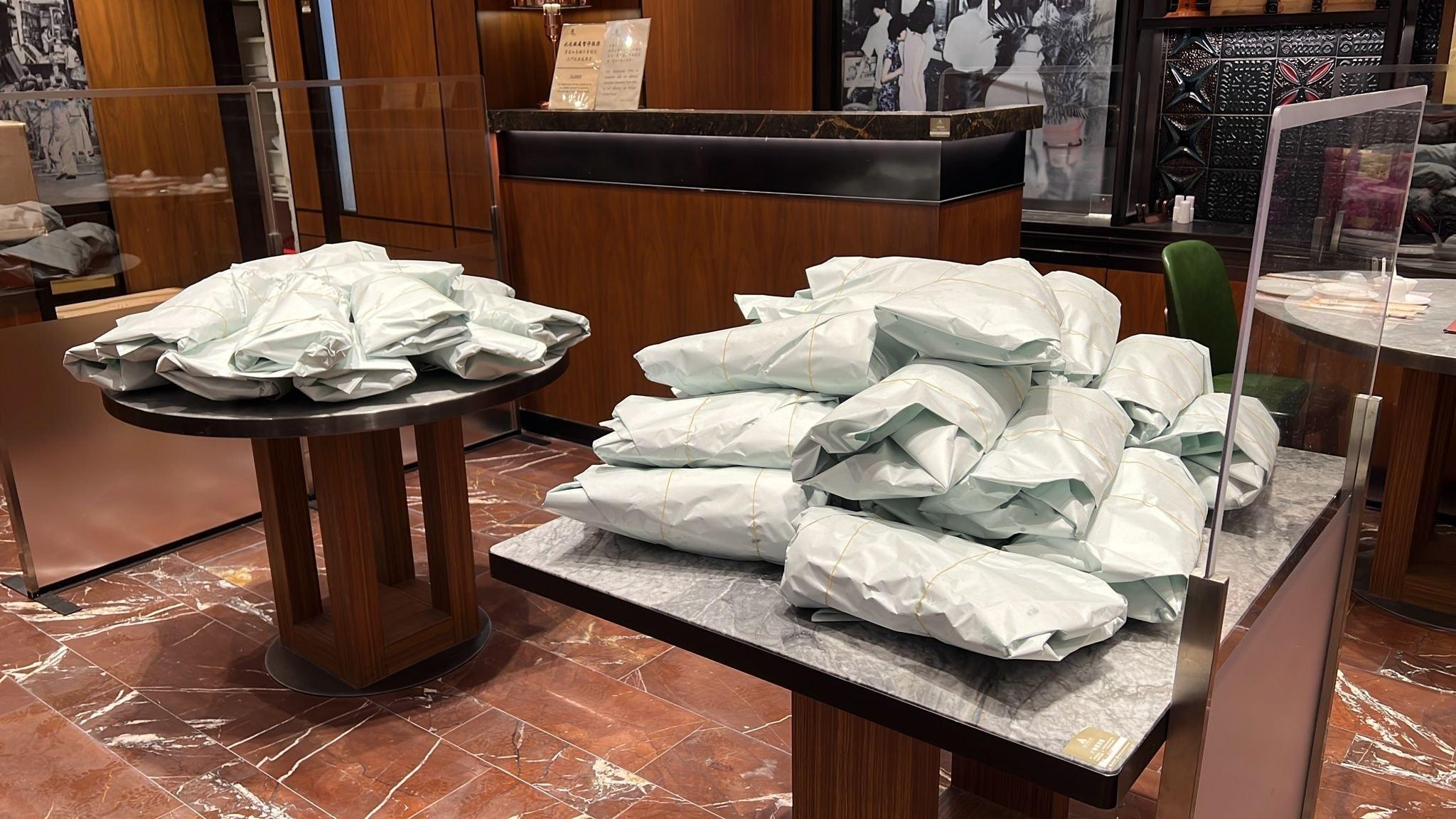 鏞記旅客訂70隻「飛天燒鵝」回家,創鏞記單筆「飛天燒鵝」訂單記錄。(鏞記fb圖)