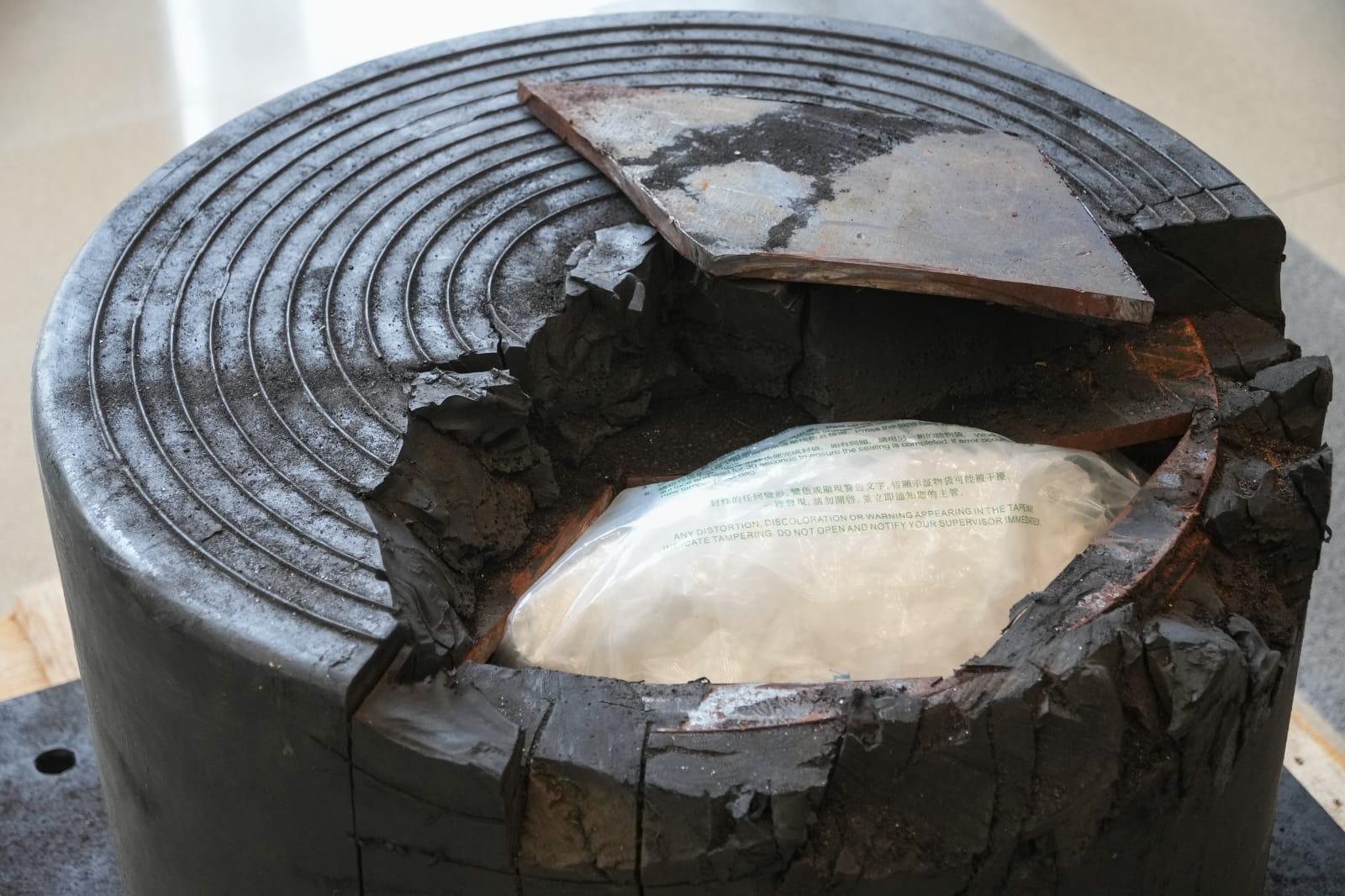 海關總結去年工作,當檢檢量私煙及毒品量按年激增七成。(李睿哲攝)