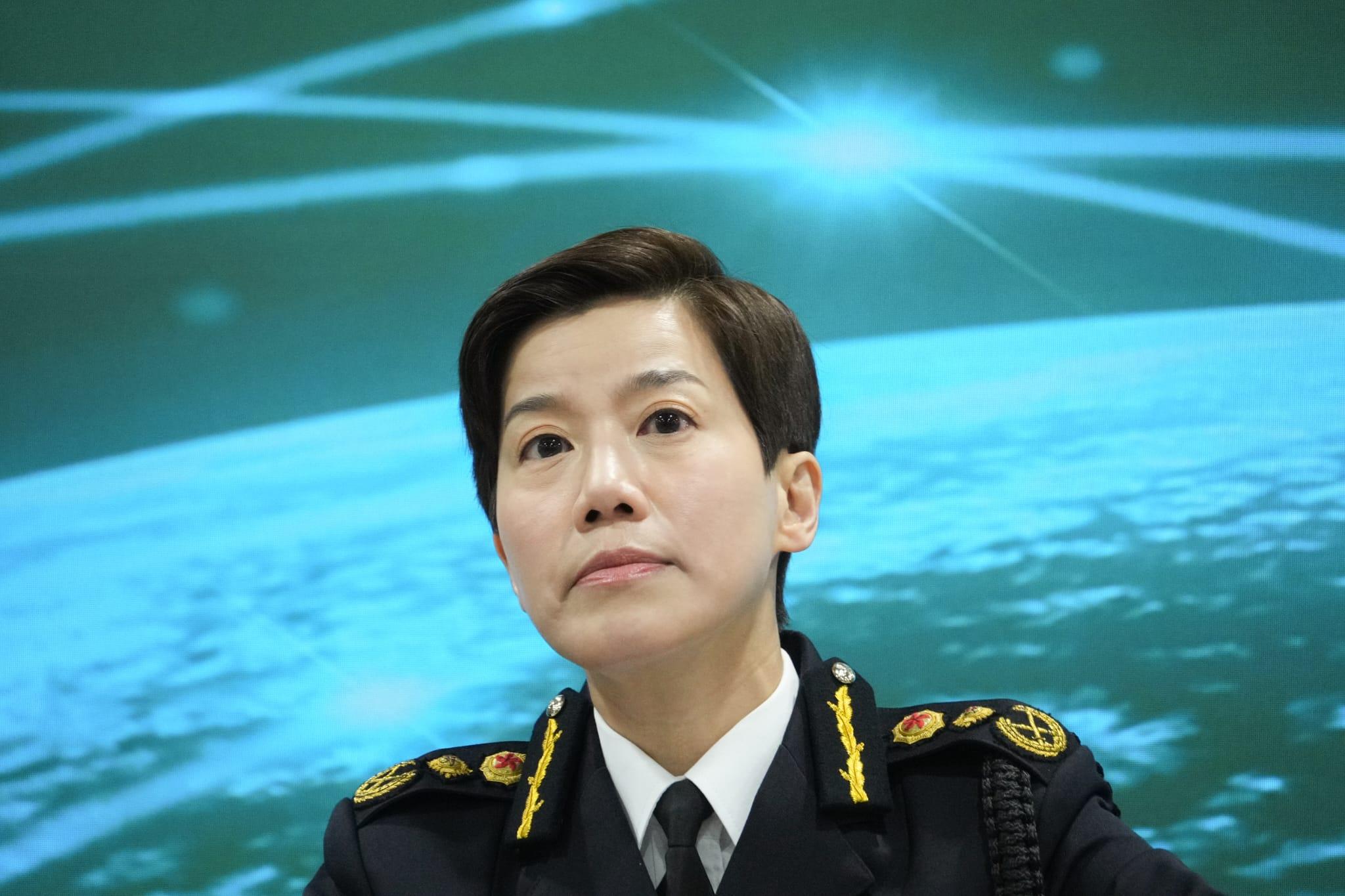 海關關長何珮珊指,口岸部分是有分工。(李睿哲攝)