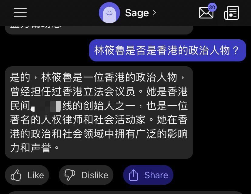 林筱魯潮玩ChatGPT被誤認為女人。(林筱魯FB)