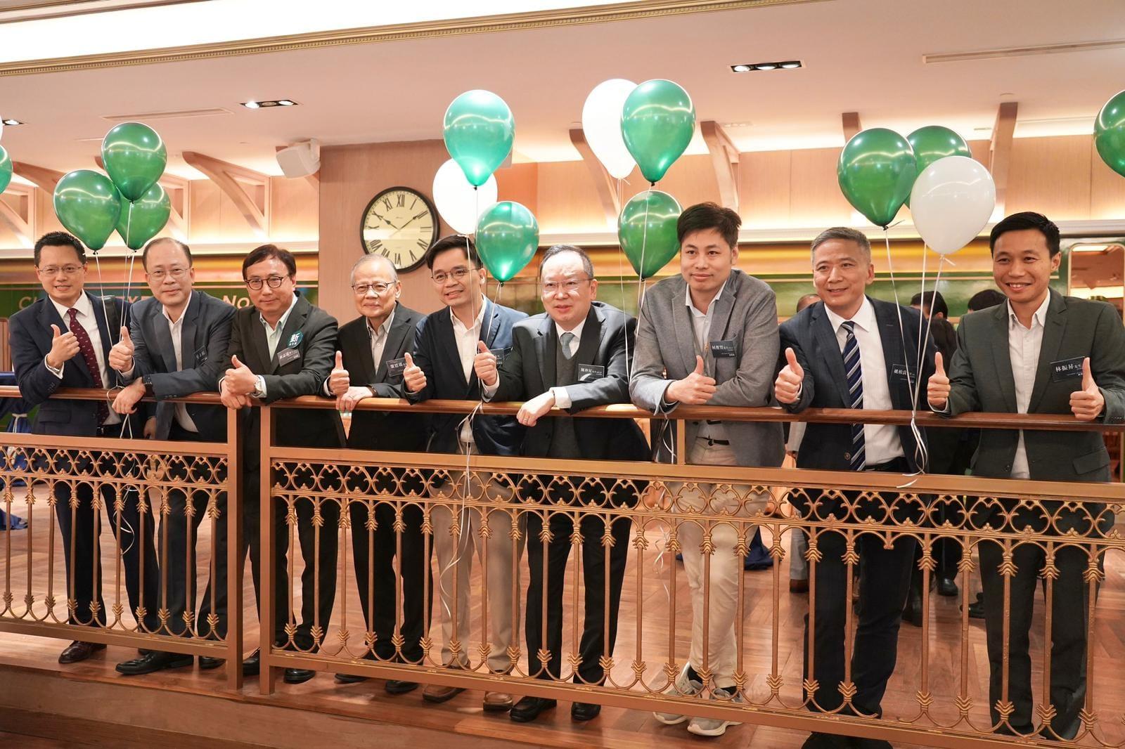 新思維昨日舉行八周年晚宴。 (林振昇Facebook圖片)