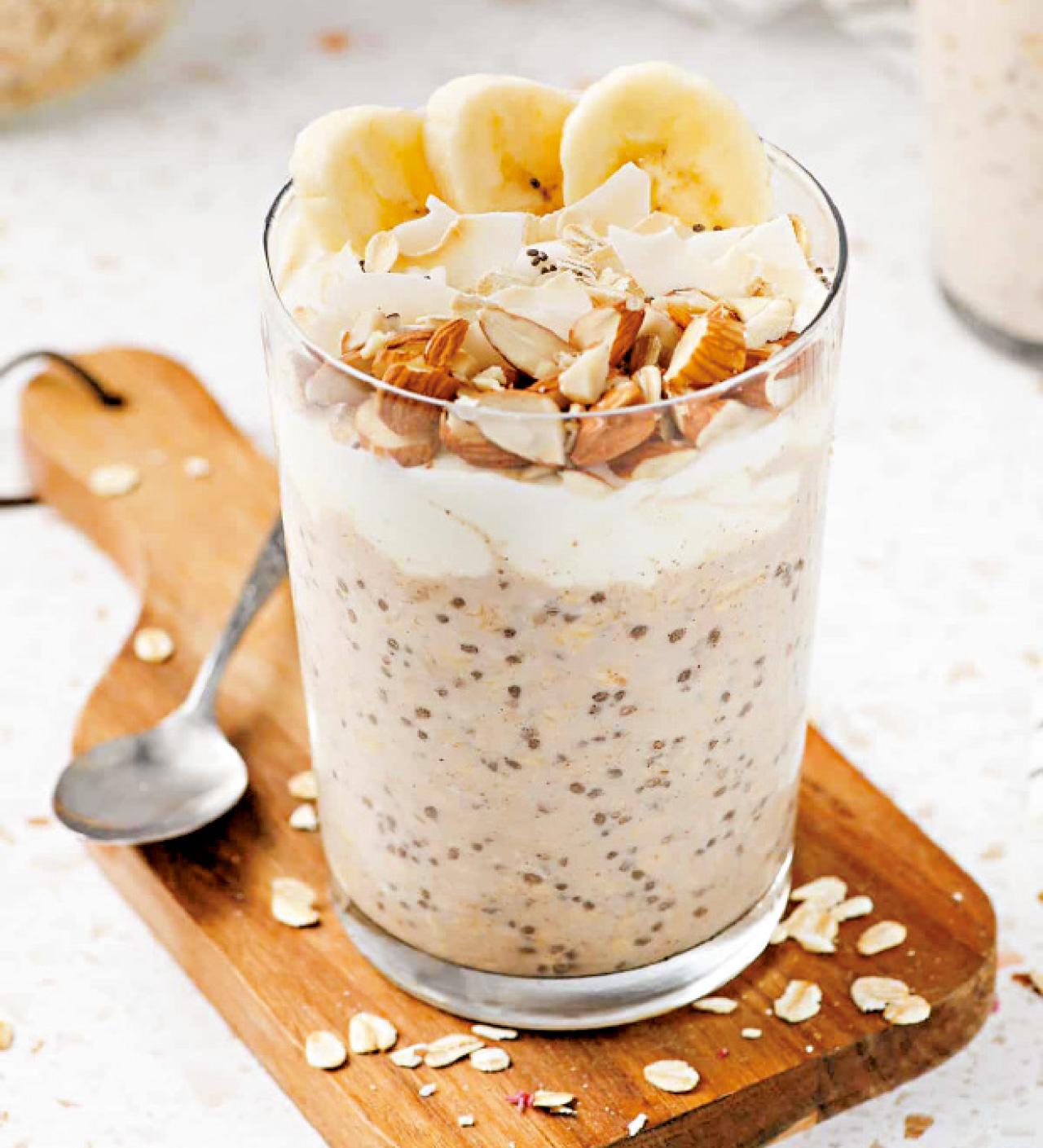 隔夜燕麥水果杯