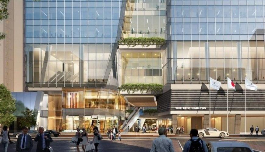 福岡⼤名Garden City內有商住區、商場、酒店、廣場等