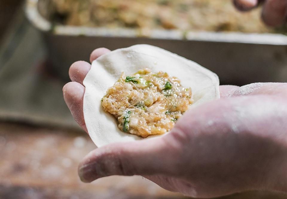 豬肉餡,半肥瘦夠香。