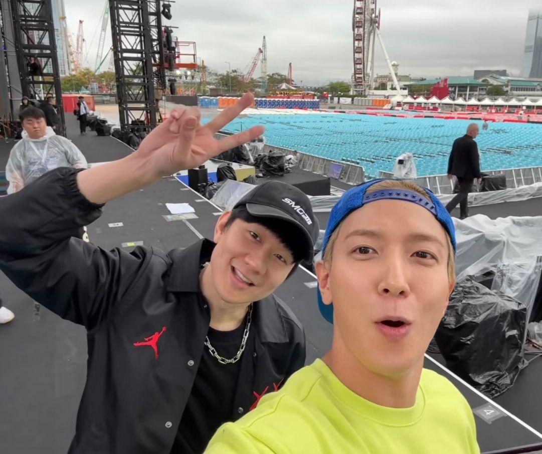 完騷後,鄭容和分享跟JJ的綵排短片。