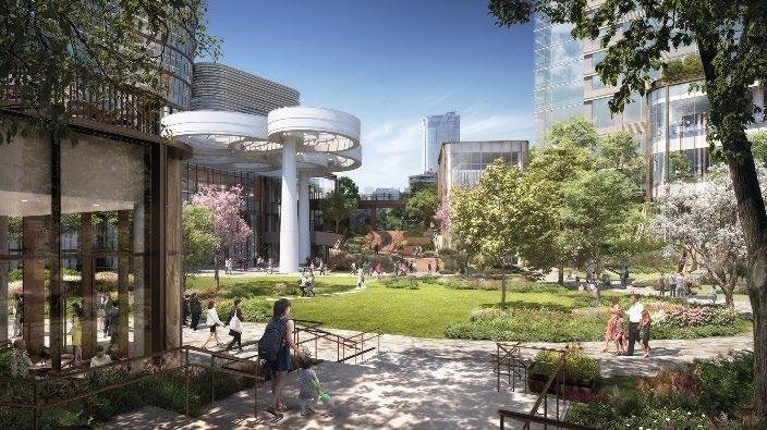 中央有6,000平方米的綠化中央廣場。(官方圖片)