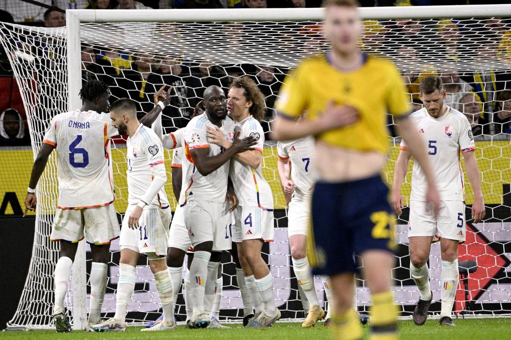 比利時3:0擊敗瑞典 41歲伊巴謙莫域上陣 (美聯社)