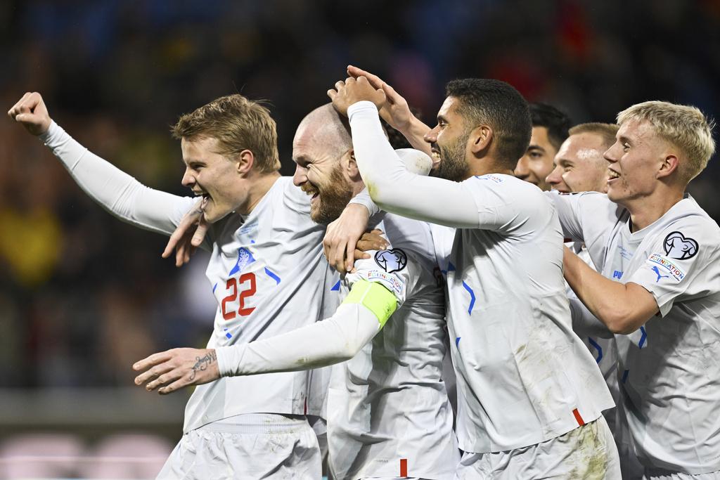 冰島7球大破列支敦士登。(美聯社)