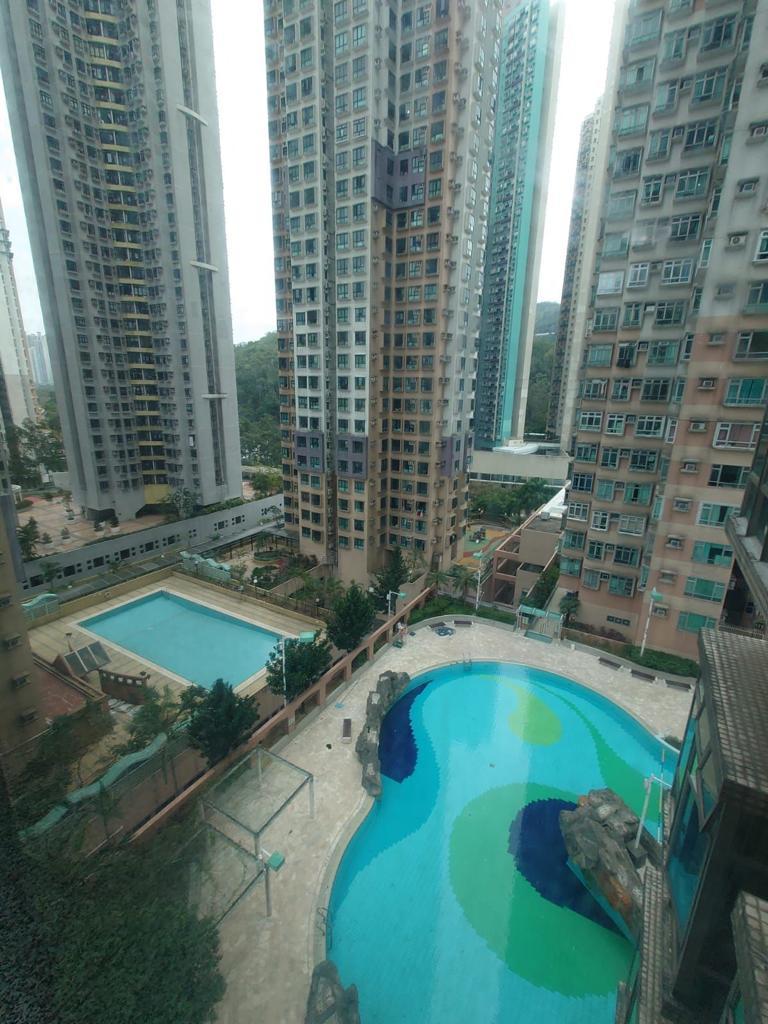 單位景觀以開揚泳池及樓景為主。(代理提供)