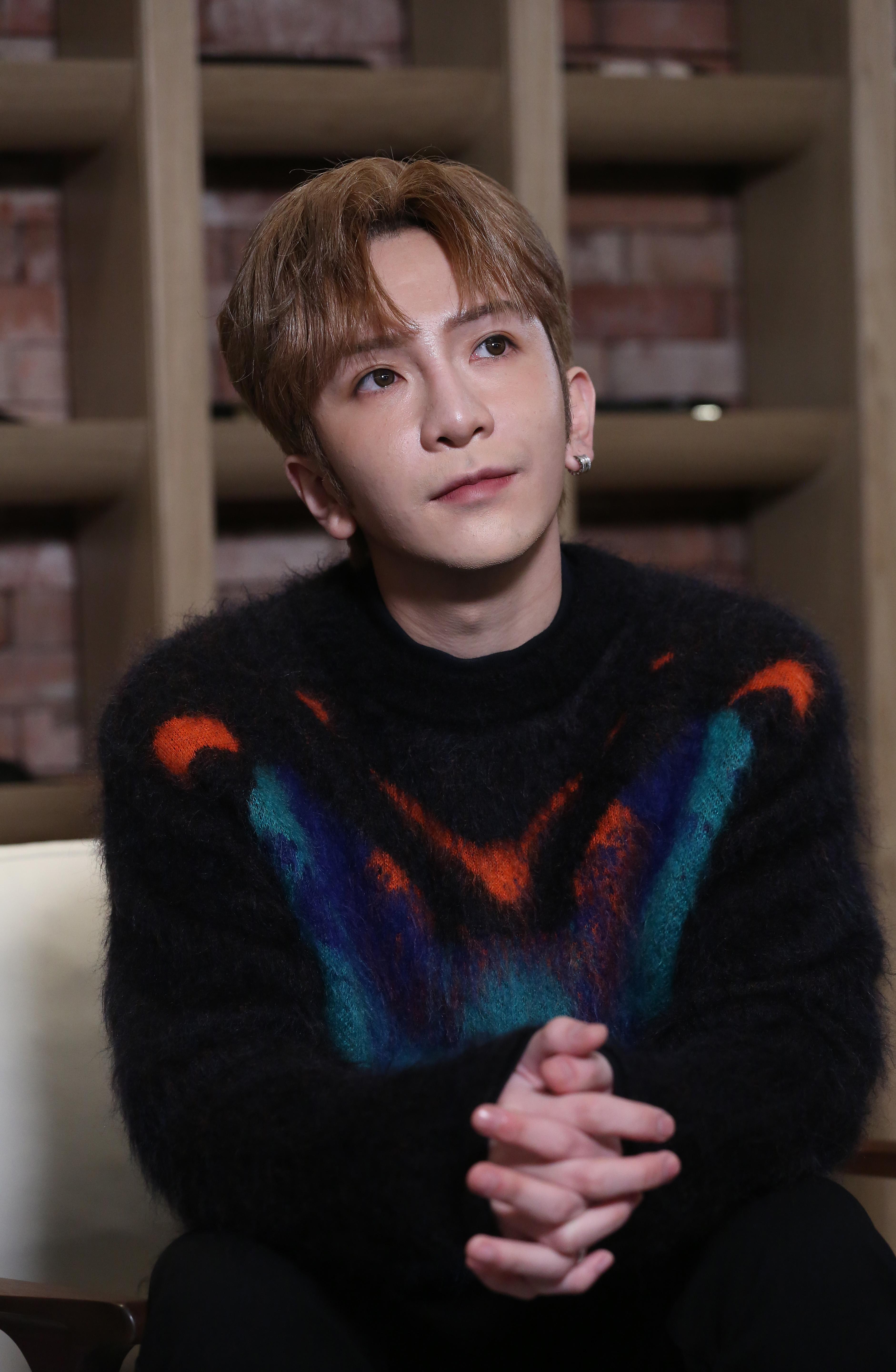 Anson Lo推出跳唱快歌《Money》,接受傳媒訪問。(董立華攝)