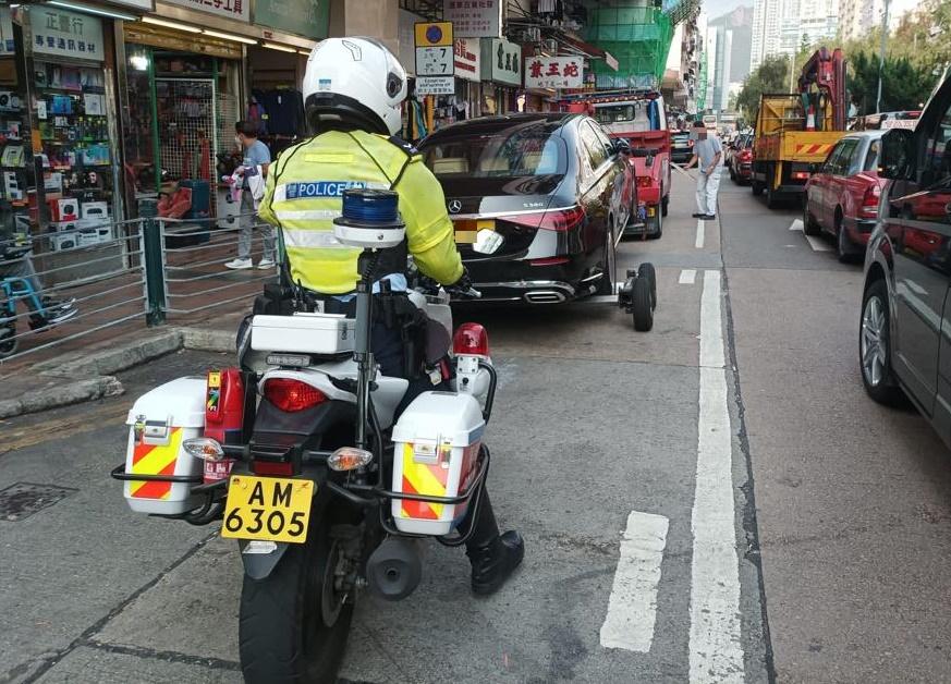 深水埗打擊電單車及單車違例 發110張牛肉乾傳票拖走15車
