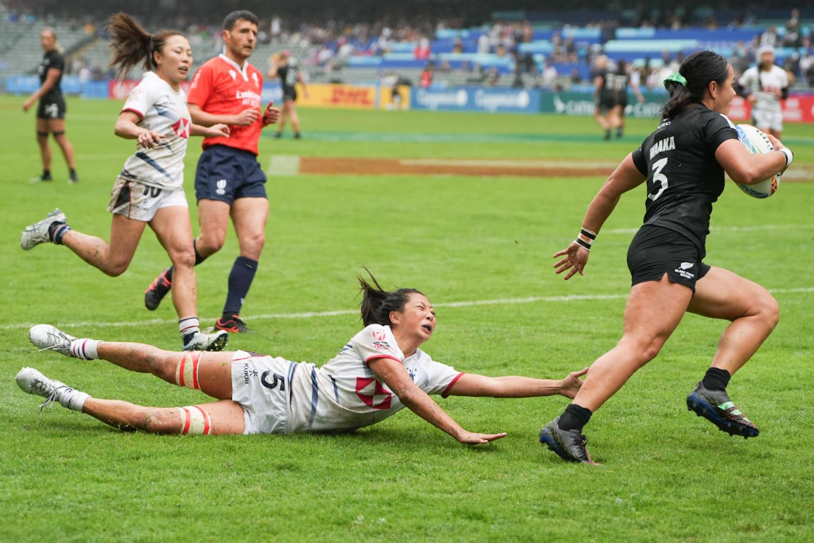 香港女隊首戰不敵新西蘭0:50。(李睿哲攝)